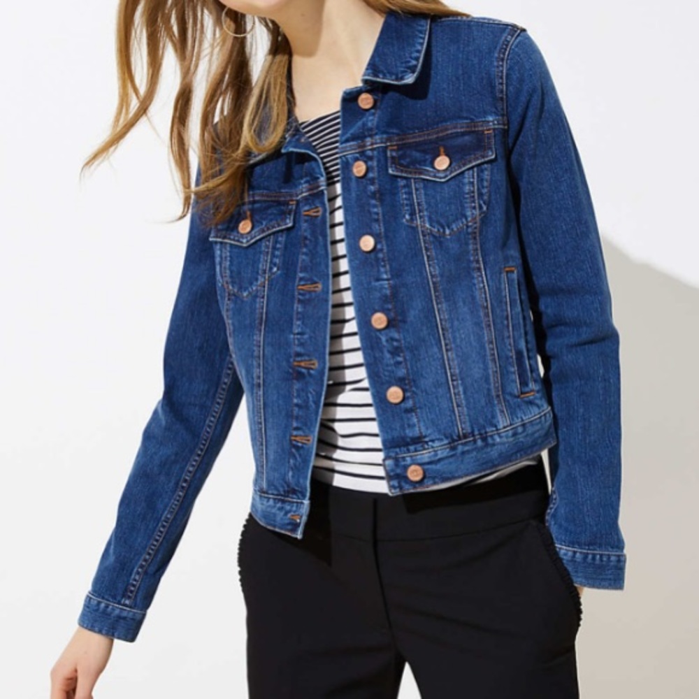 Loft blue jean jacket.